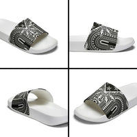 Black Philippines Sun Star Slide Sandals Igorot Tribal Inspiration LT05 - Polynesian Pride
