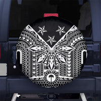 Black Philippines Sun Star Spare Tire Cover Igorot Tribal Inspiration LT05 No hole Black - Polynesian Pride
