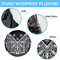 Black Philippines Sun Star Spare Tire Cover Igorot Tribal Inspiration LT05 - Polynesian Pride