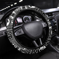 Black Philippines Sun Star Steering Wheel Cover Igorot Tribal Inspiration LT05 Universal Fit Black - Polynesian Pride