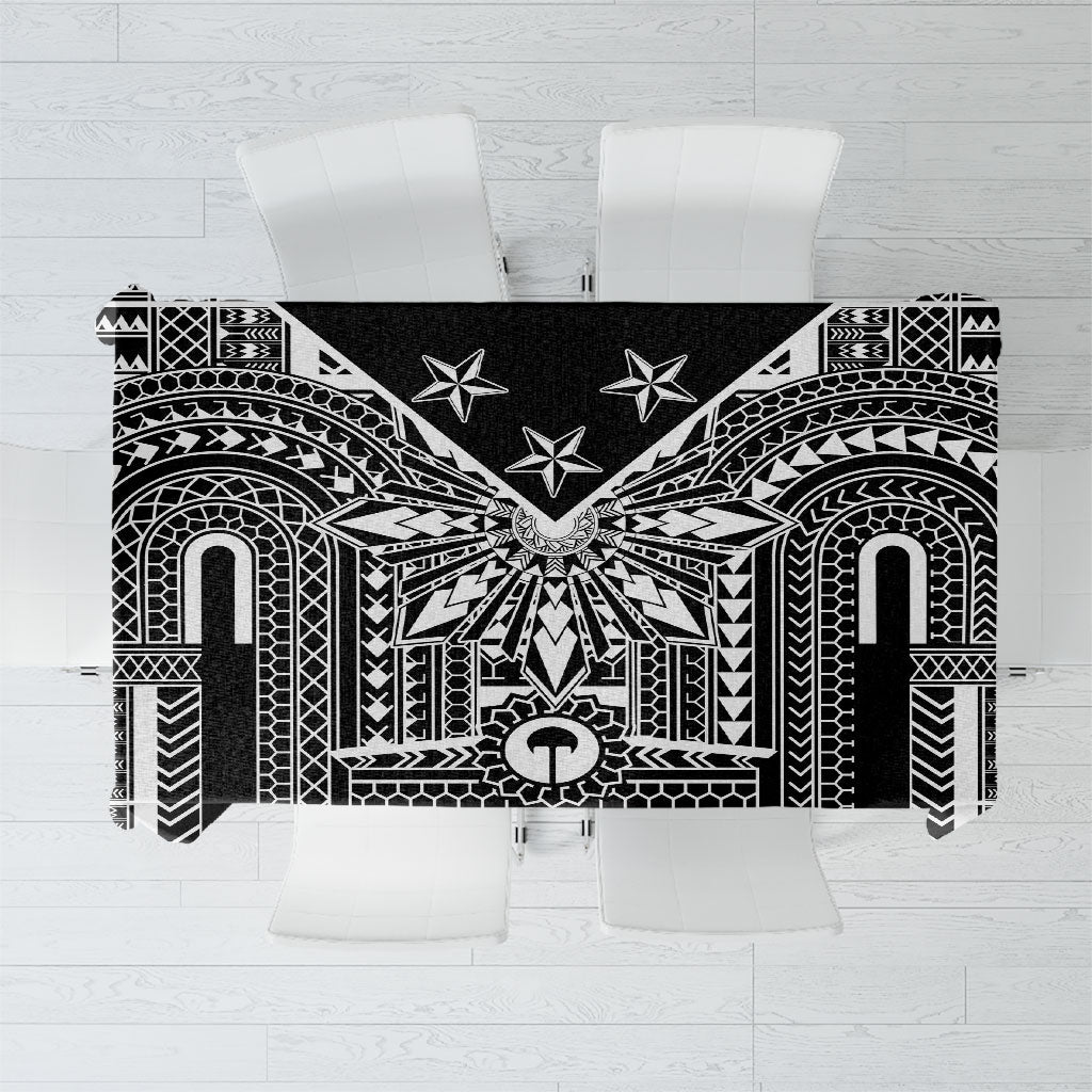 Black Philippines Sun Star Tablecloth Igorot Tribal Inspiration