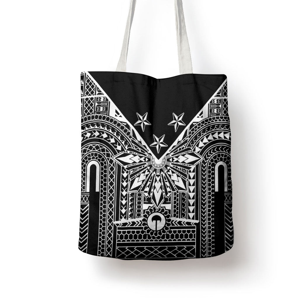 Black Philippines Sun Star Tote Bag Igorot Tribal Inspiration LT05 - Polynesian Pride