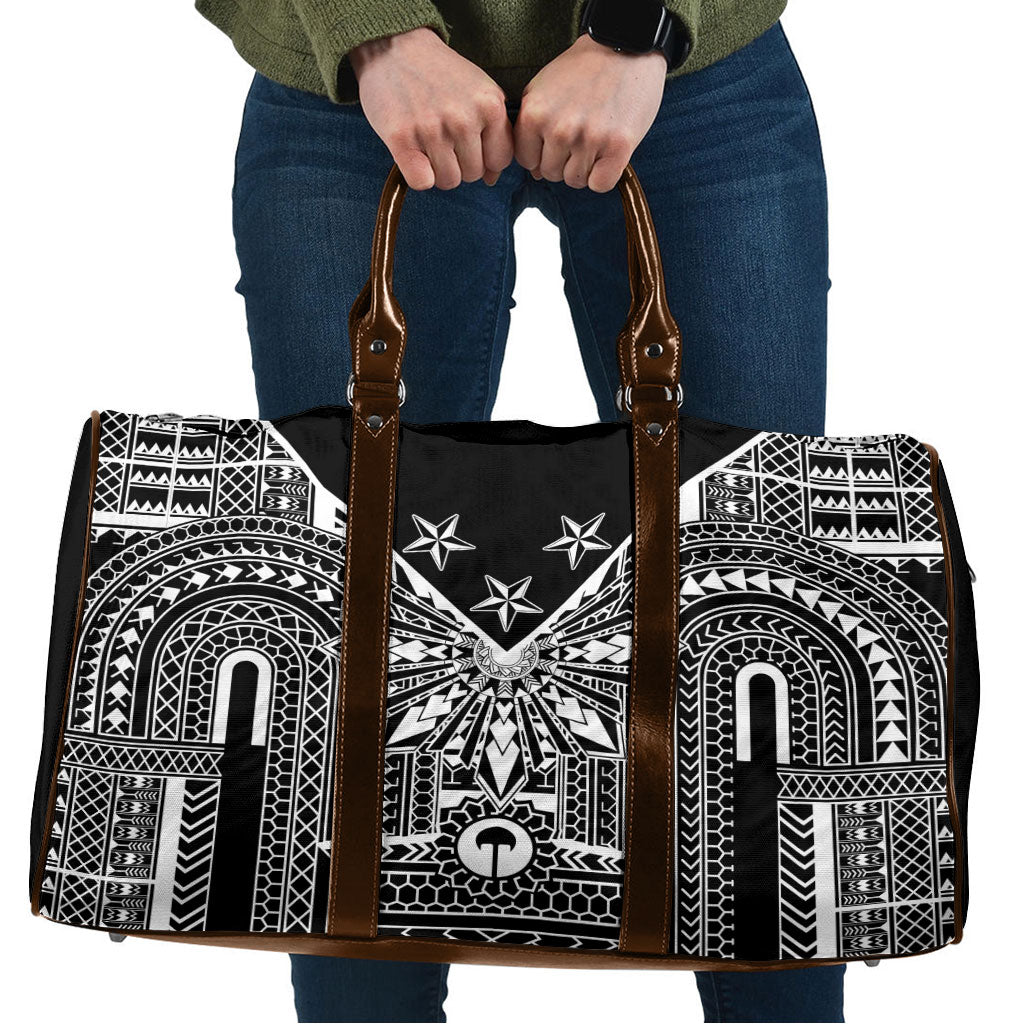 Black Philippines Sun Star Travel Bag Igorot Tribal Inspiration LT05 Black - Polynesian Pride