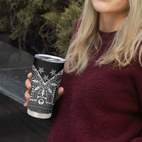 Black Philippines Sun Star Tumbler Cup Igorot Tribal Inspiration