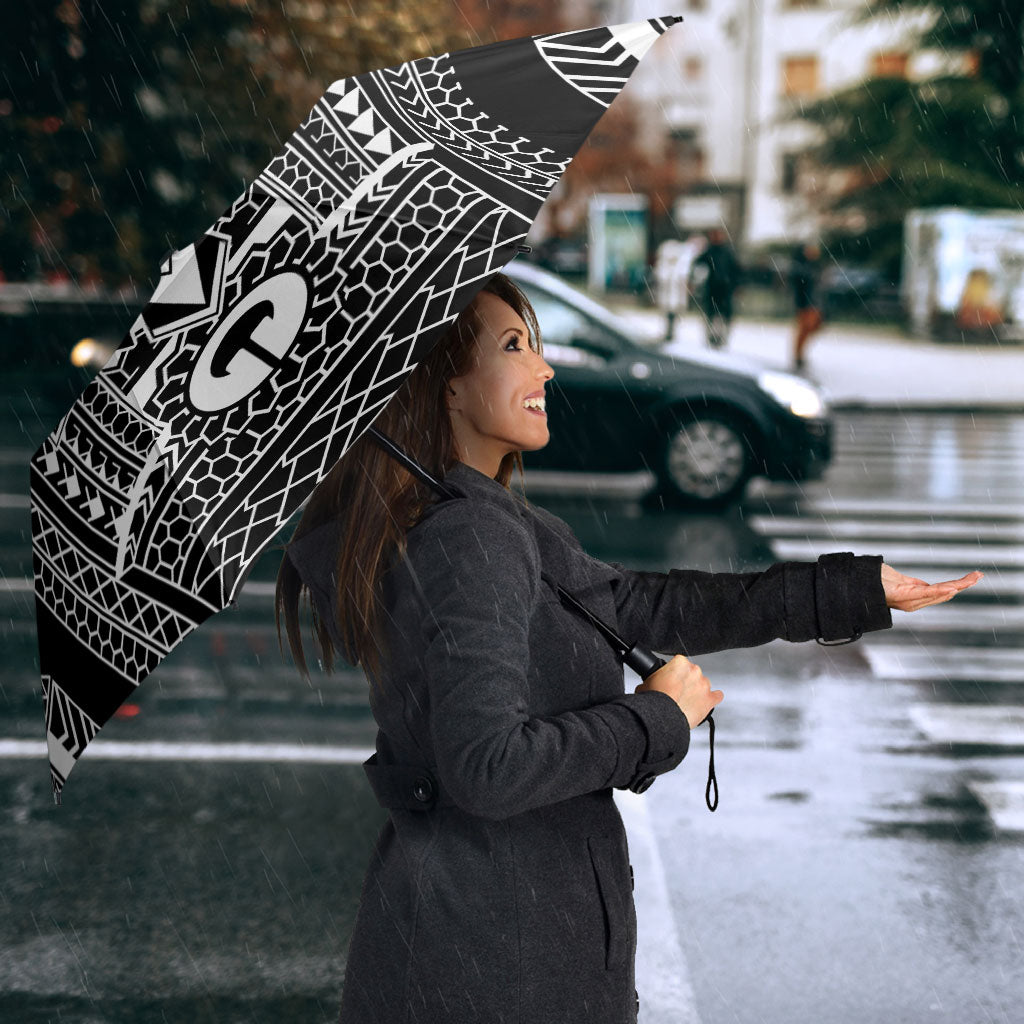 Black Philippines Sun Star Umbrella Igorot Tribal Inspiration LT05 - Polynesian Pride