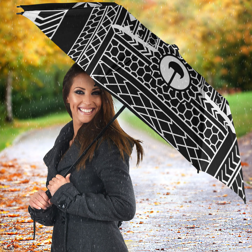Black Philippines Sun Star Umbrella Igorot Tribal Inspiration LT05 - Polynesian Pride