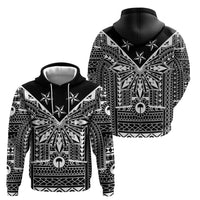 Black Philippines Sun Star Zip Hoodie Igorot Tribal Inspiration LT05 - Polynesian Pride