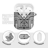White Philippines Sun Star AirPods Case Igorot Tribal Inspiration LT05 - Polynesian Pride