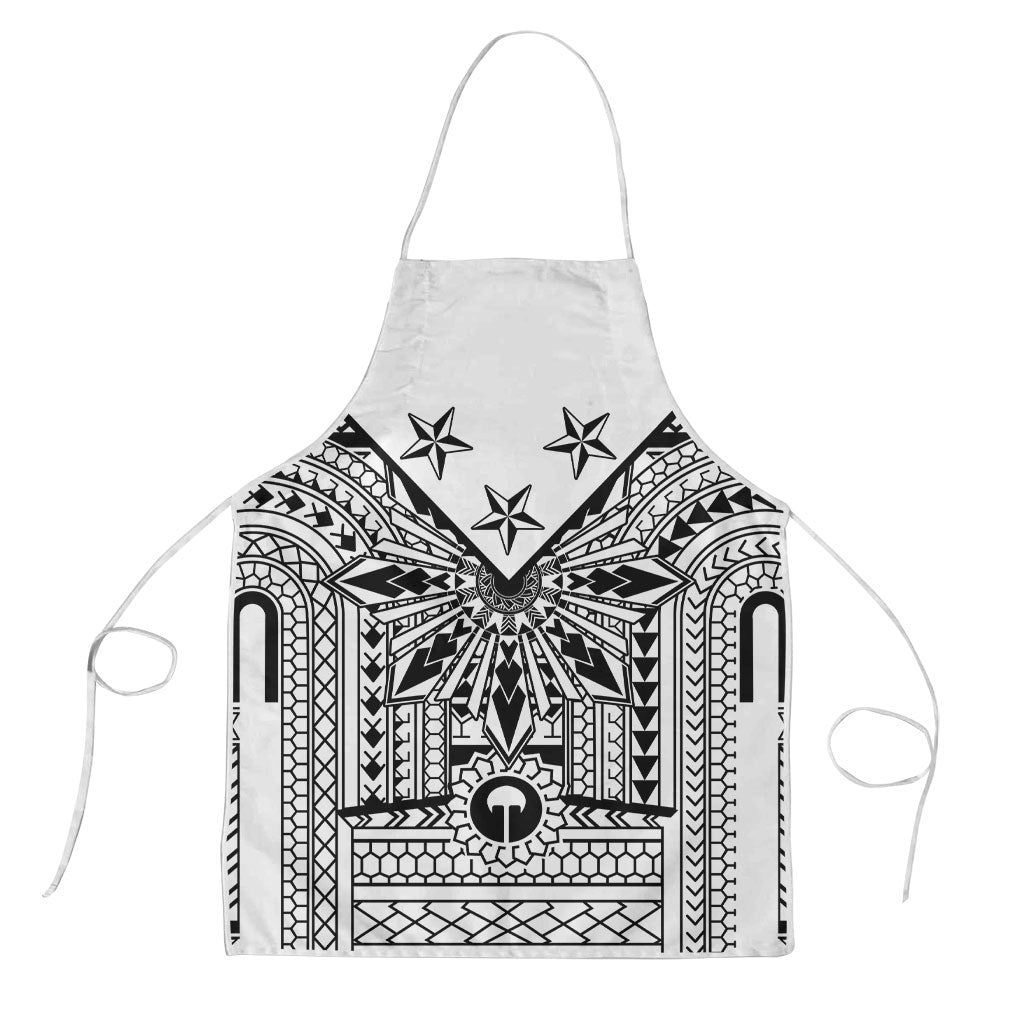White Philippines Sun Star Apron Igorot Tribal Inspiration LT05 White - Polynesian Pride