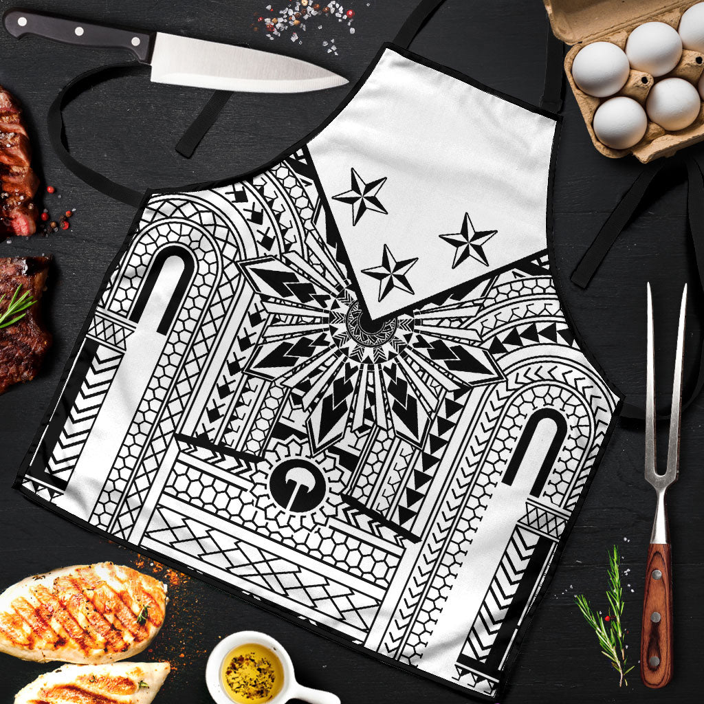 White Philippines Sun Star Apron Igorot Tribal Inspiration LT05 White - Polynesian Pride