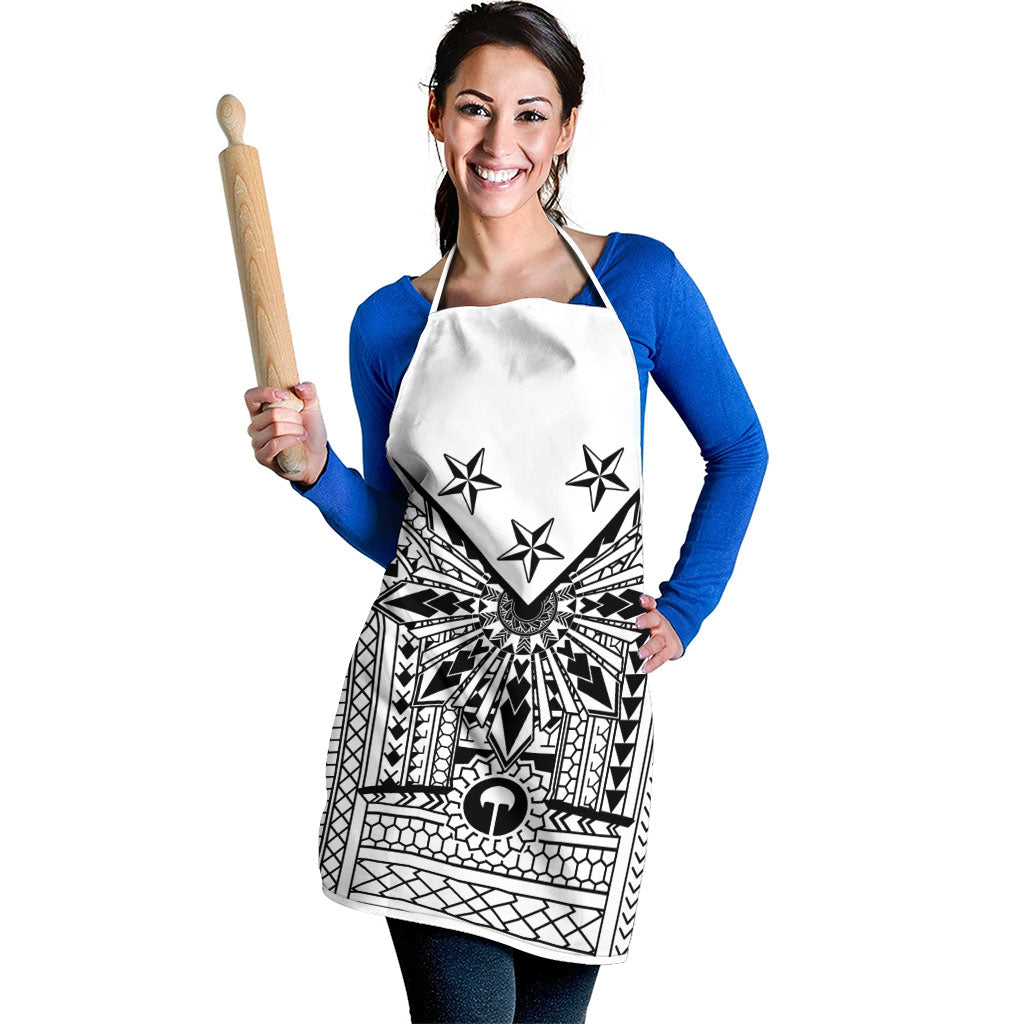 White Philippines Sun Star Apron Igorot Tribal Inspiration LT05 - Polynesian Pride