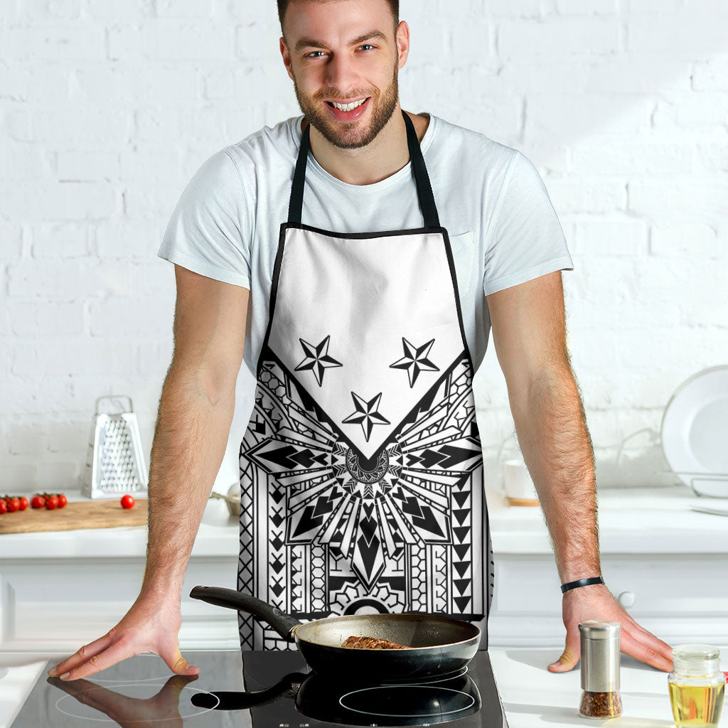 White Philippines Sun Star Apron Igorot Tribal Inspiration LT05 - Polynesian Pride