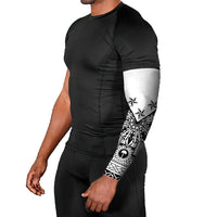 White Philippines Sun Star Arm Sleeves Igorot Tribal Inspiration LT05 - Polynesian Pride