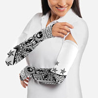 White Philippines Sun Star Arm Sleeves Igorot Tribal Inspiration LT05 - Polynesian Pride