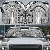 White Philippines Sun Star Auto Sun Shade Igorot Tribal Inspiration LT05 White - Polynesian Pride