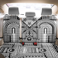 White Philippines Sun Star Back Car Seat Cover Igorot Tribal Inspiration