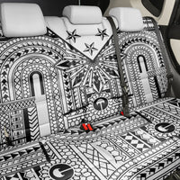 White Philippines Sun Star Back Car Seat Cover Igorot Tribal Inspiration