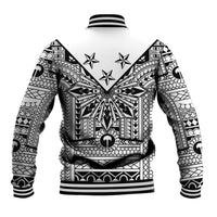 White Philippines Sun Star Baseball Jacket Igorot Tribal Inspiration LT05 - Polynesian Pride