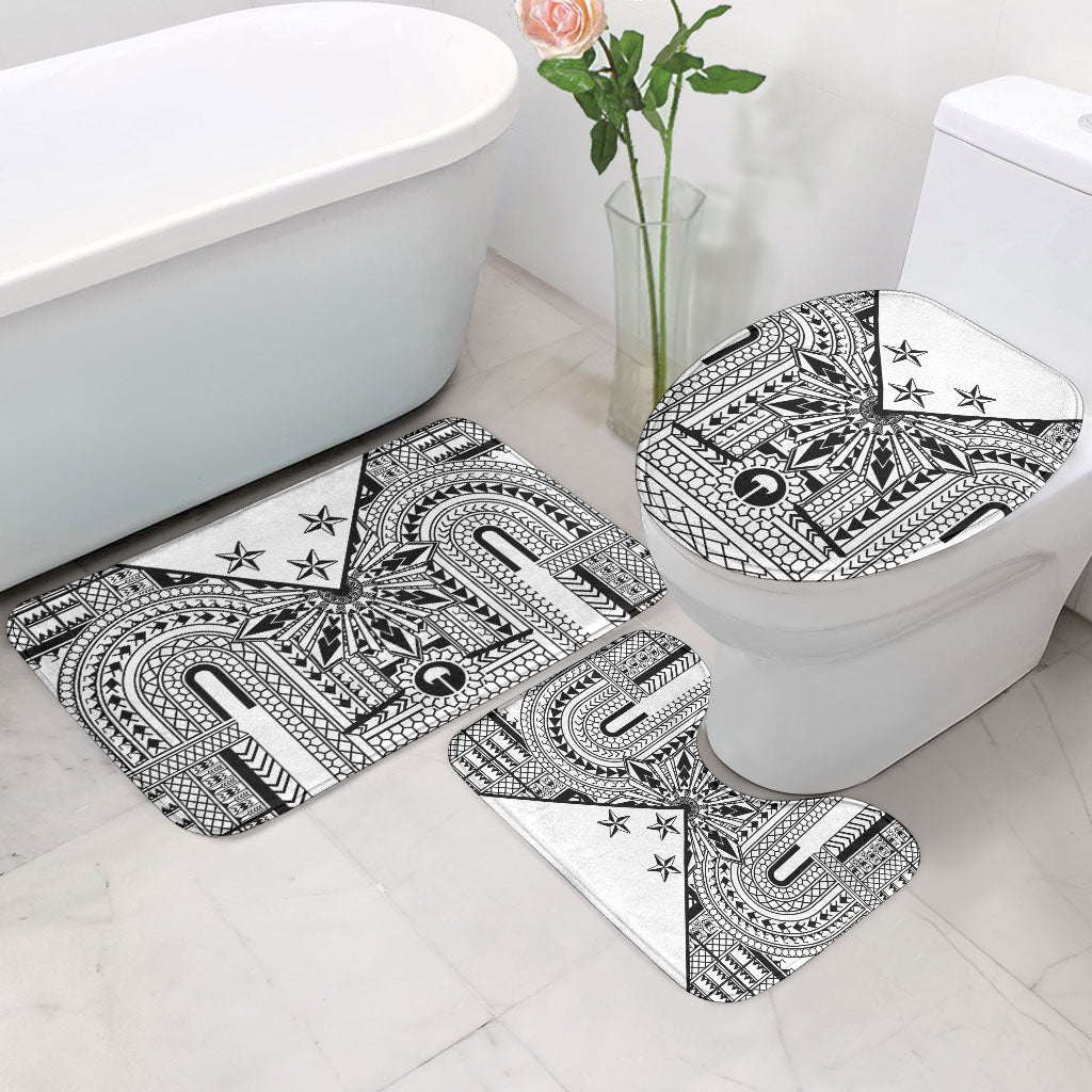 White Philippines Sun Star Bathroom Set Igorot Tribal Inspiration LT05 - Polynesian Pride