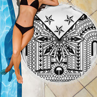 White Philippines Sun Star Beach Blanket Igorot Tribal Inspiration LT05 - Polynesian Pride