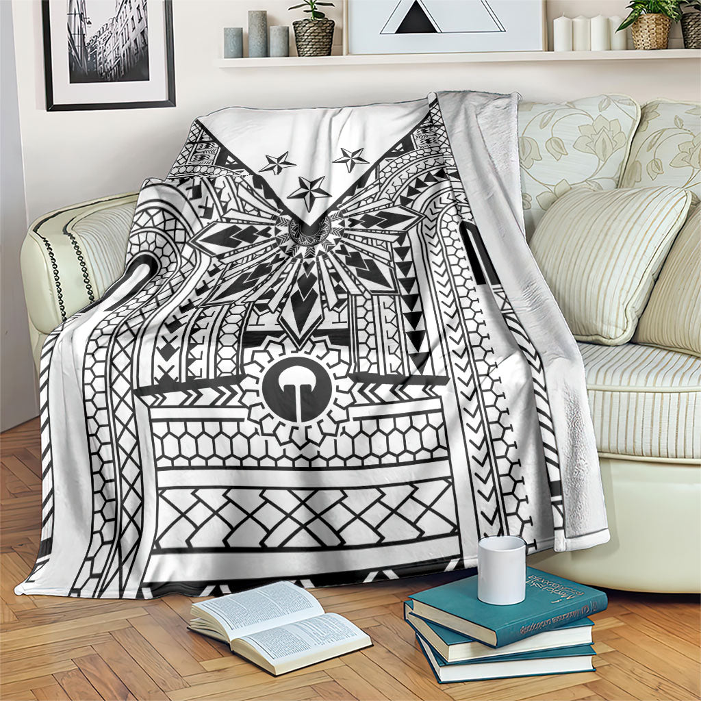 White Philippines Sun Star Blanket Igorot Tribal Inspiration