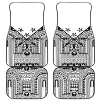 White Philippines Sun Star Car Mats Igorot Tribal Inspiration LT05 - Polynesian Pride