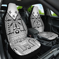 White Philippines Sun Star Car Seat Cover Igorot Tribal Inspiration LT05 One Size White - Polynesian Pride