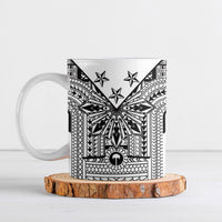 White Philippines Sun Star Ceramic Mug Igorot Tribal Inspiration LT05 White - Polynesian Pride