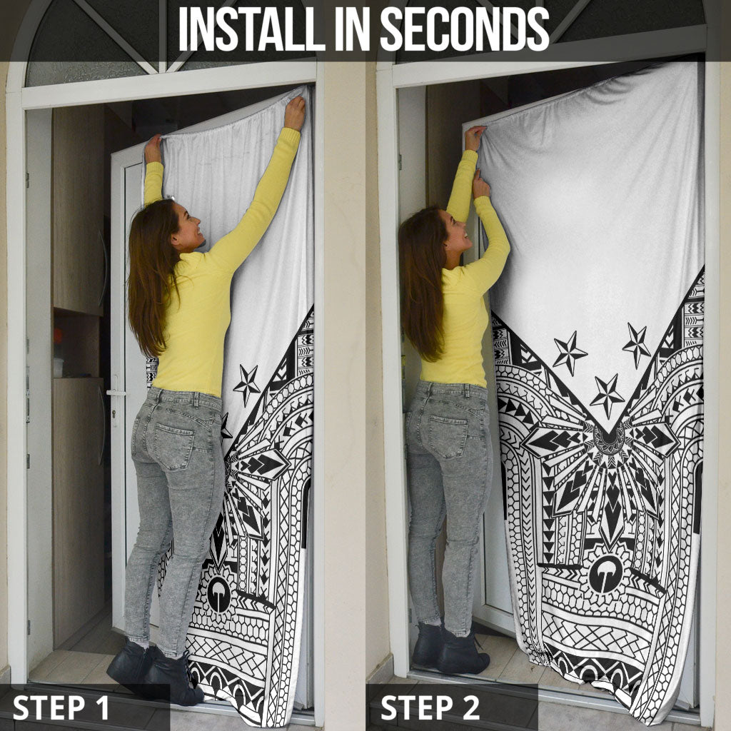 White Philippines Sun Star Door Cover Igorot Tribal Inspiration