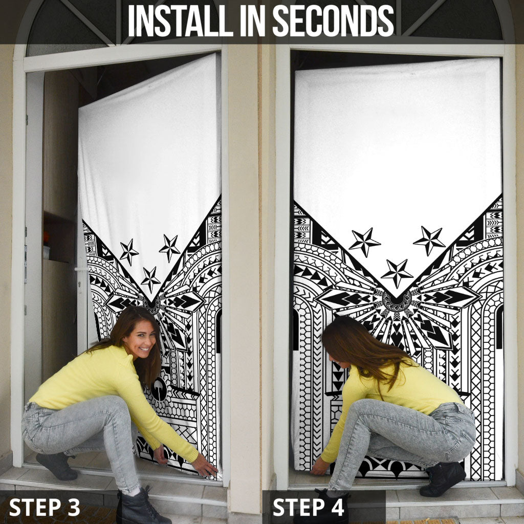 White Philippines Sun Star Door Cover Igorot Tribal Inspiration
