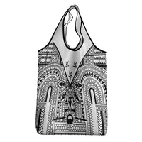 White Philippines Sun Star Grocery Bag Igorot Tribal Inspiration LT05 - Polynesian Pride
