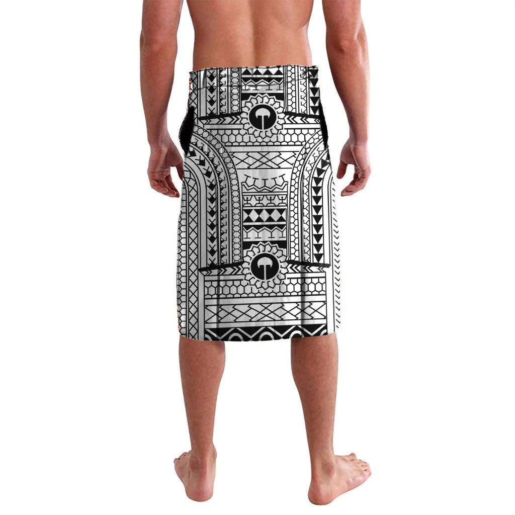 White Philippines Sun Star Lavalava Igorot Tribal Inspiration LT05 - Polynesian Pride