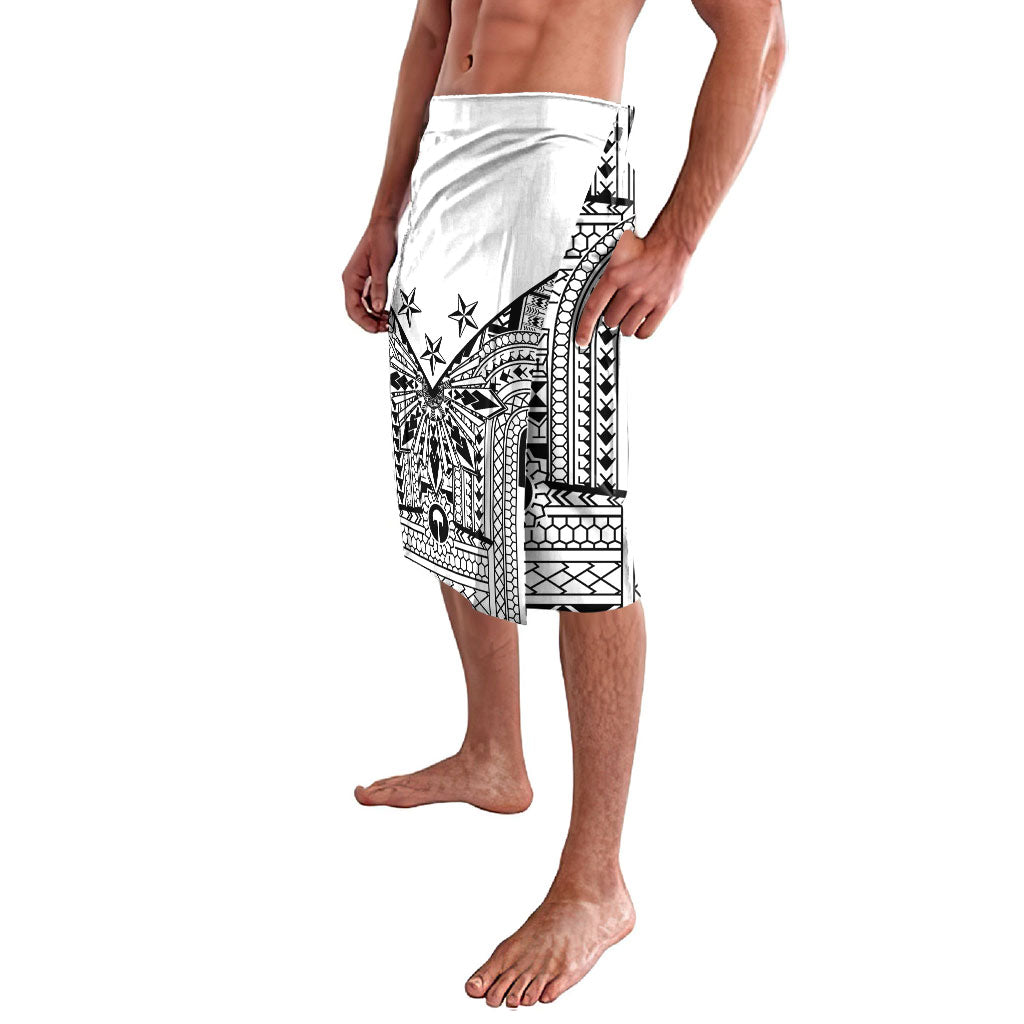 White Philippines Sun Star Lavalava Igorot Tribal Inspiration LT05 - Polynesian Pride