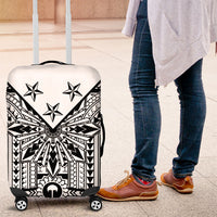 White Philippines Sun Star Luggage Cover Igorot Tribal Inspiration LT05 White - Polynesian Pride