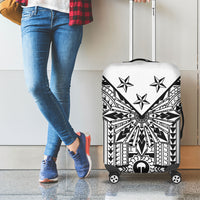 White Philippines Sun Star Luggage Cover Igorot Tribal Inspiration LT05 - Polynesian Pride