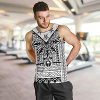White Philippines Sun Star Men Tank Top Igorot Tribal Inspiration