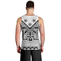 White Philippines Sun Star Men Tank Top Igorot Tribal Inspiration