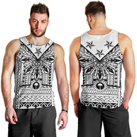 White Philippines Sun Star Men Tank Top Igorot Tribal Inspiration