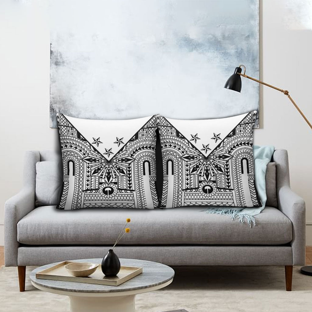 White Philippines Sun Star Pillow Cover Igorot Tribal Inspiration LT05 - Polynesian Pride