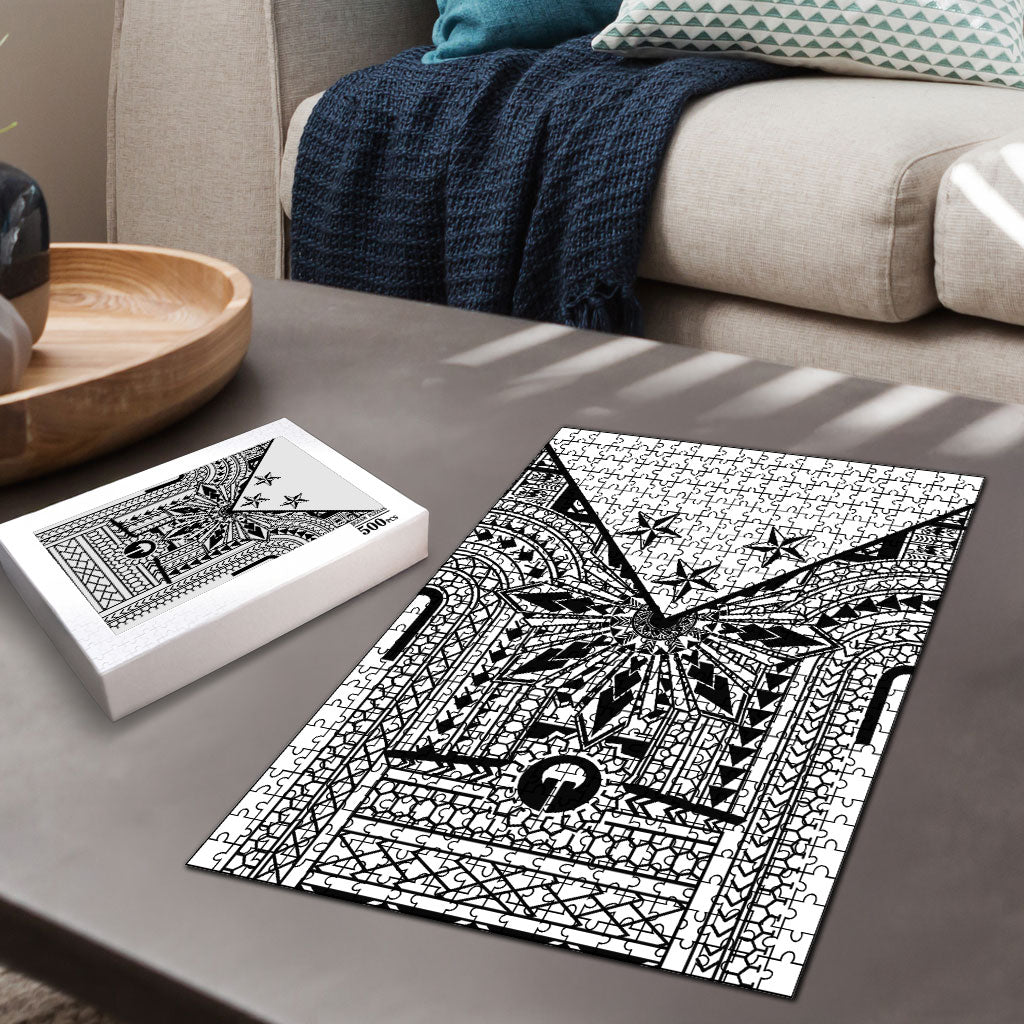 White Philippines Sun Star Puzzle Igorot Tribal Inspiration LT05 - Polynesian Pride