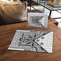 White Philippines Sun Star Puzzle Igorot Tribal Inspiration LT05 - Polynesian Pride