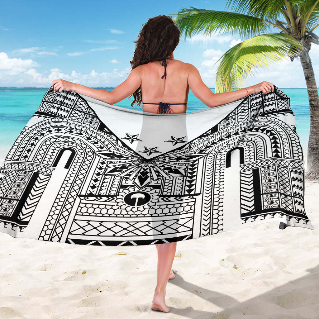 White Philippines Sun Star Sarong Igorot Tribal Inspiration LT05 - Polynesian Pride