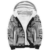 White Philippines Sun Star Sherpa Hoodie Igorot Tribal Inspiration LT05 Unisex White - Polynesian Pride