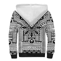 White Philippines Sun Star Sherpa Hoodie Igorot Tribal Inspiration LT05 - Polynesian Pride