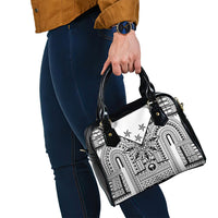 White Philippines Sun Star Shoulder Handbag Igorot Tribal Inspiration LT05 - Polynesian Pride