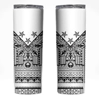White Philippines Sun Star Skinny Tumbler Igorot Tribal Inspiration LT05 White - Polynesian Pride
