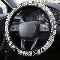 White Philippines Sun Star Steering Wheel Cover Igorot Tribal Inspiration LT05 - Polynesian Pride