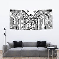 White Philippines Sun Star Tapestry Igorot Tribal Inspiration LT05 - Polynesian Pride