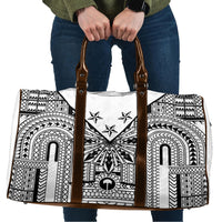 White Philippines Sun Star Travel Bag Igorot Tribal Inspiration LT05 White - Polynesian Pride