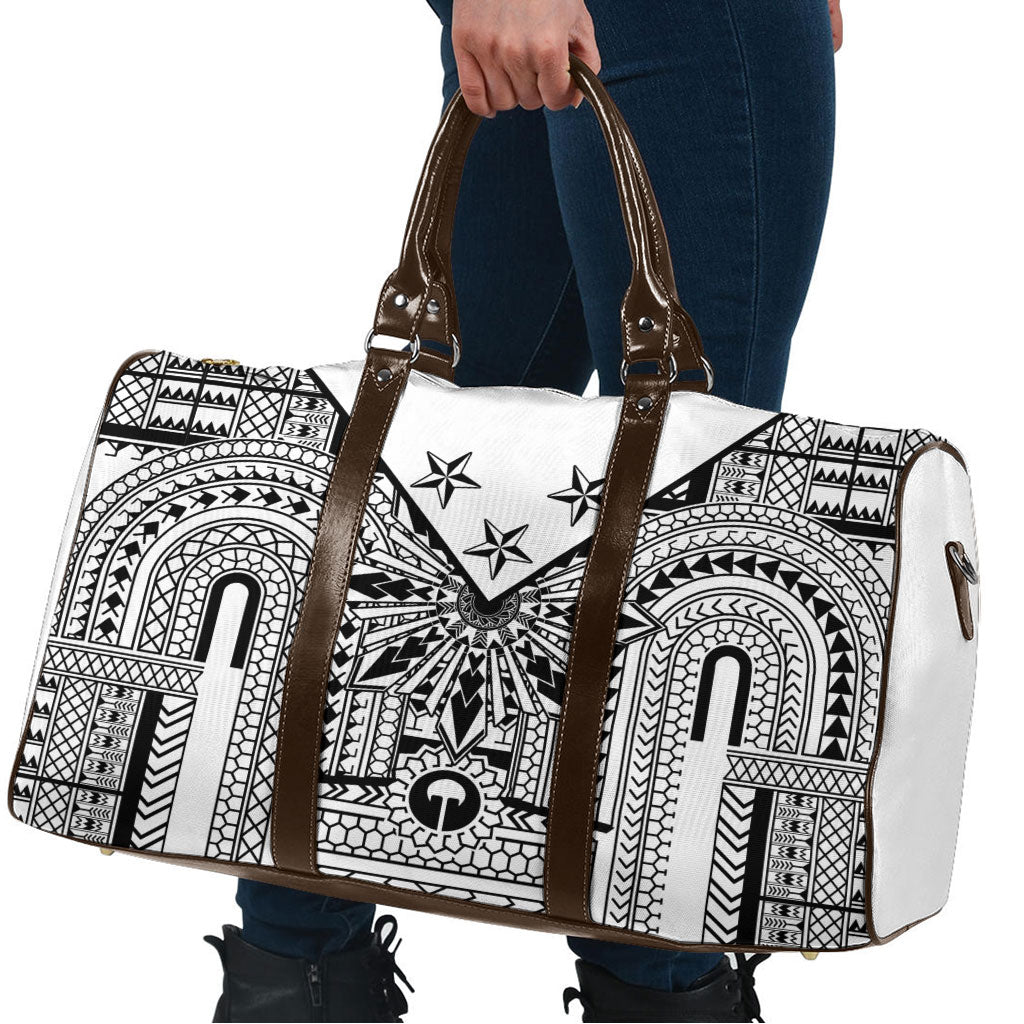 White Philippines Sun Star Travel Bag Igorot Tribal Inspiration LT05 - Polynesian Pride